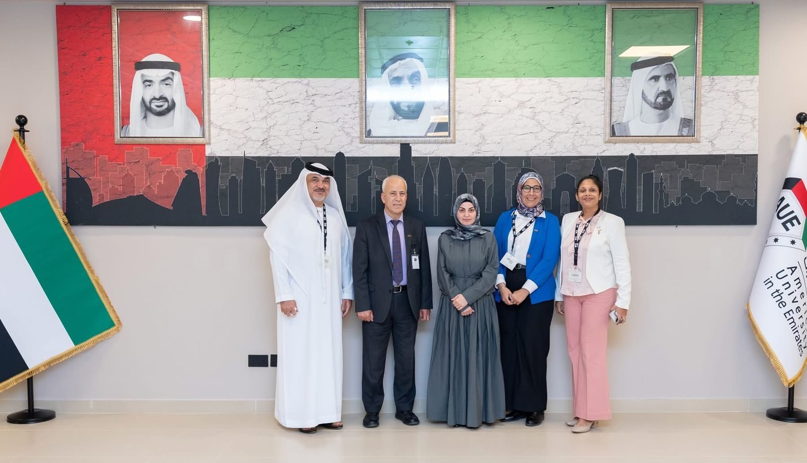 CMS Holoul and AUE leadership group photo