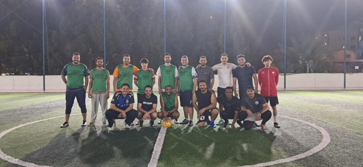 CMS Holoul team group photo at the Eid Al Fitr soccer tournament 2026