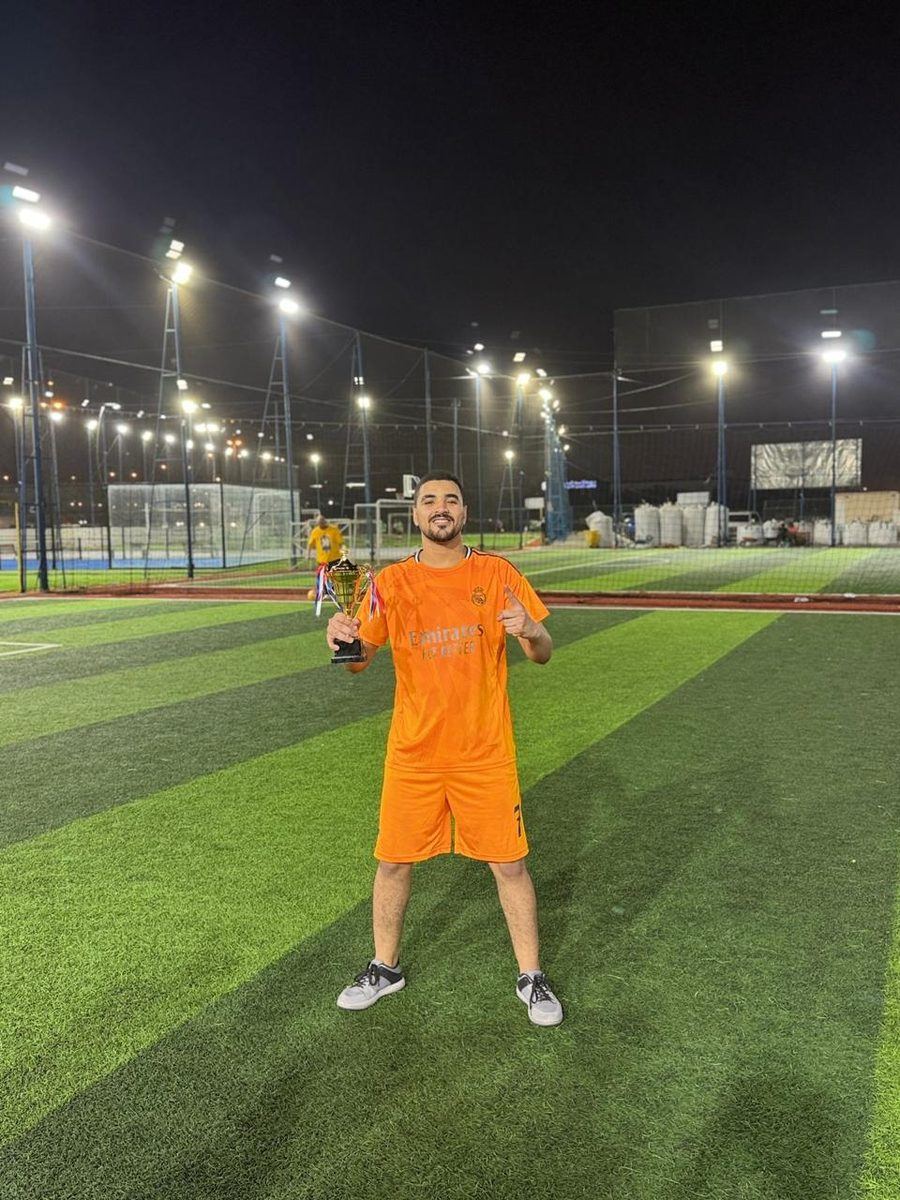 MVP award winner at CMS Holoul Eid soccer tournament